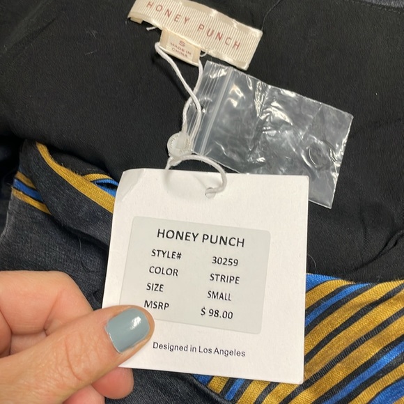 New honey punch linen wrap dress - Picture 6 of 8